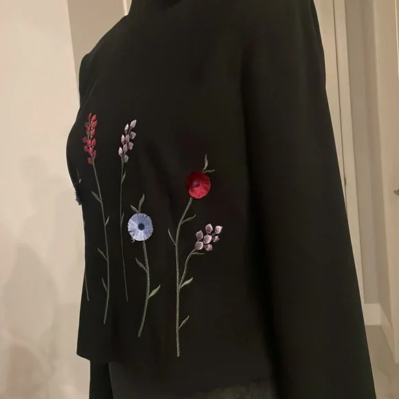 Vintage Positive Attitude Black VelvetTop Size 6 P - Picture 5 of 13